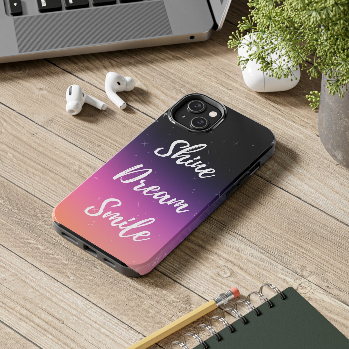 Shine, Dream, Smile Mikrokosmos phone case