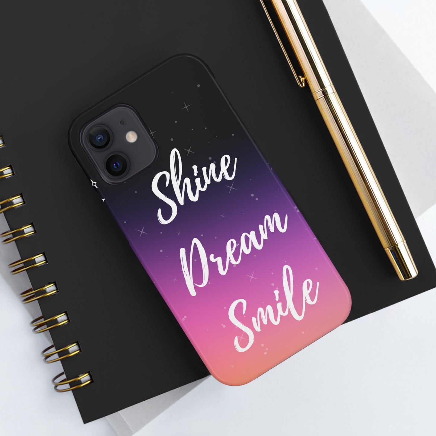 Shine, Dream, Smile Mikrokosmos phone case
