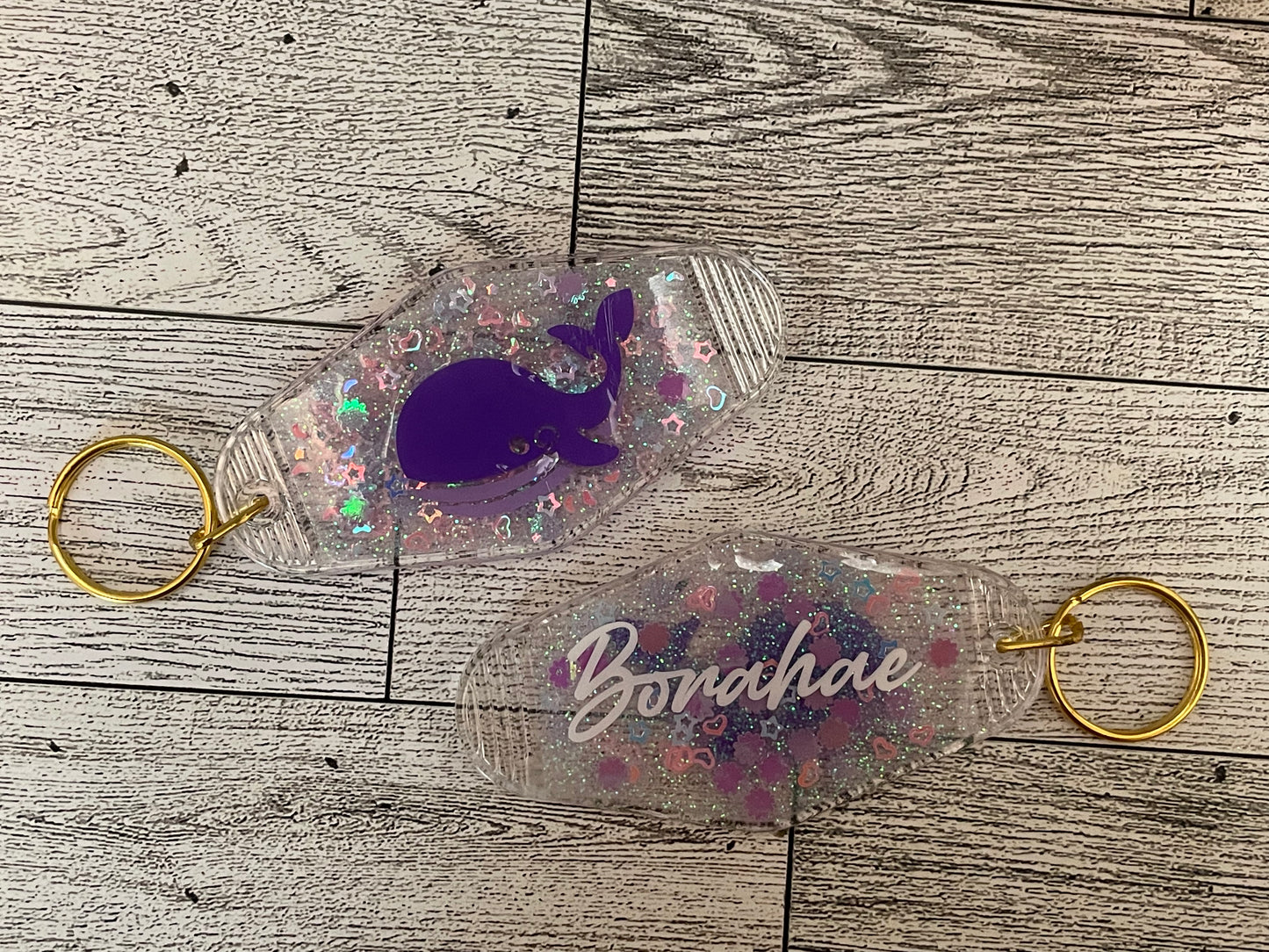Borahae Whale Keychain