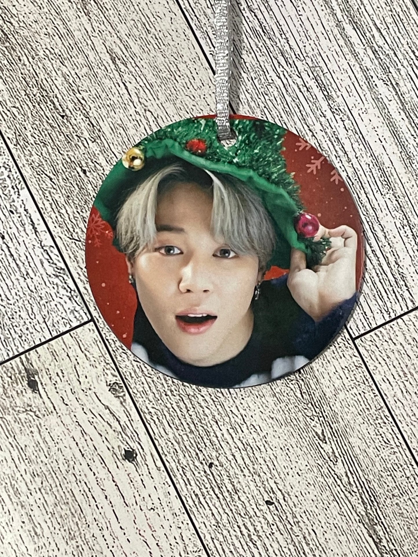Jimin Christmas Hat Ornament