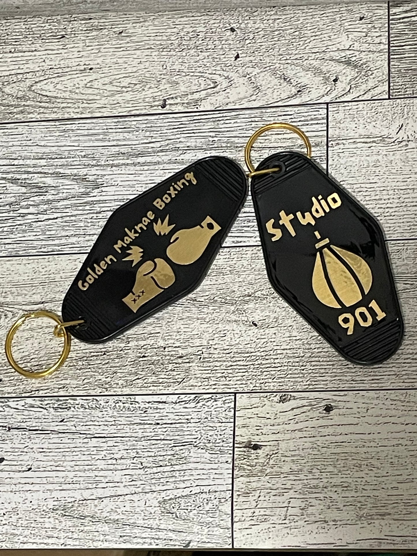 Golden Maknae Boxing Keychain