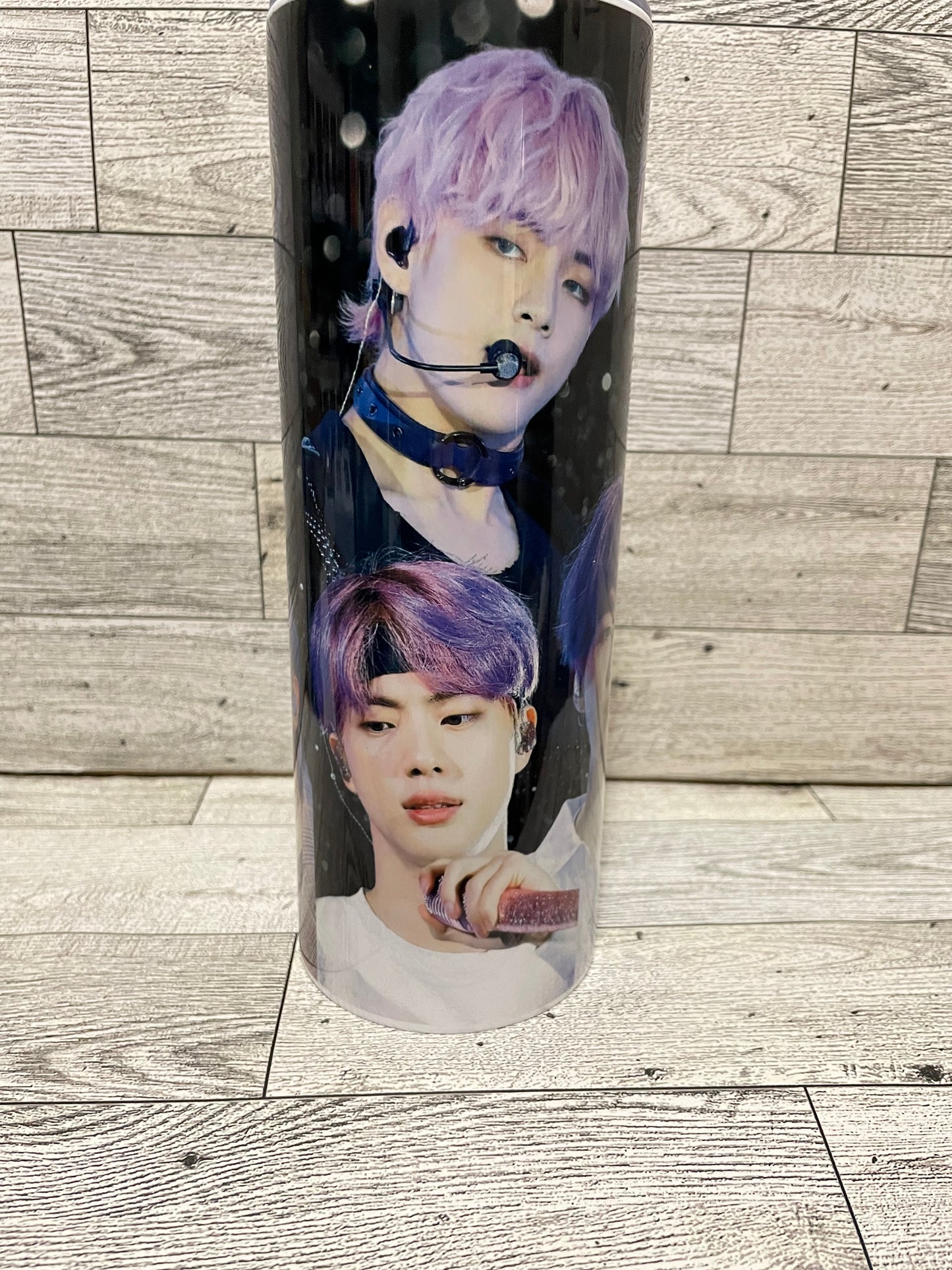 Borahae Purple Hair Tumbler