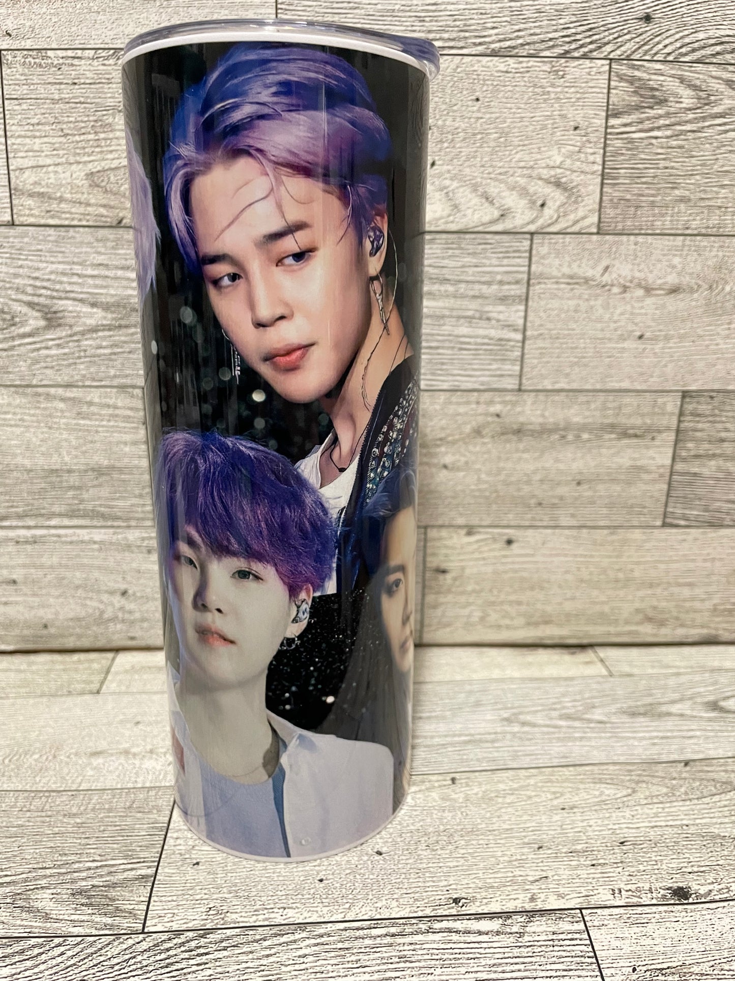 Borahae Purple Hair Tumbler