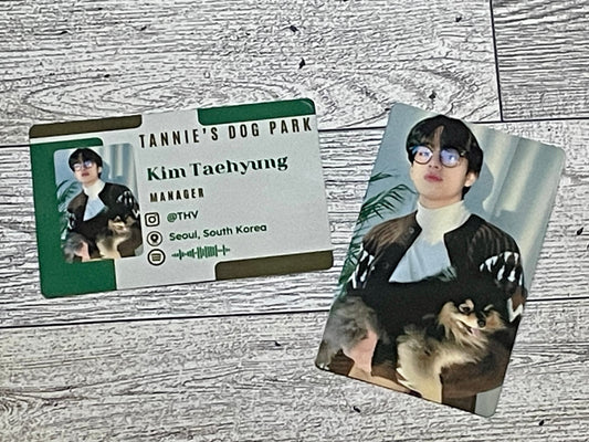 Taehyung Tannie’s Dog Park Metal Photo Card
