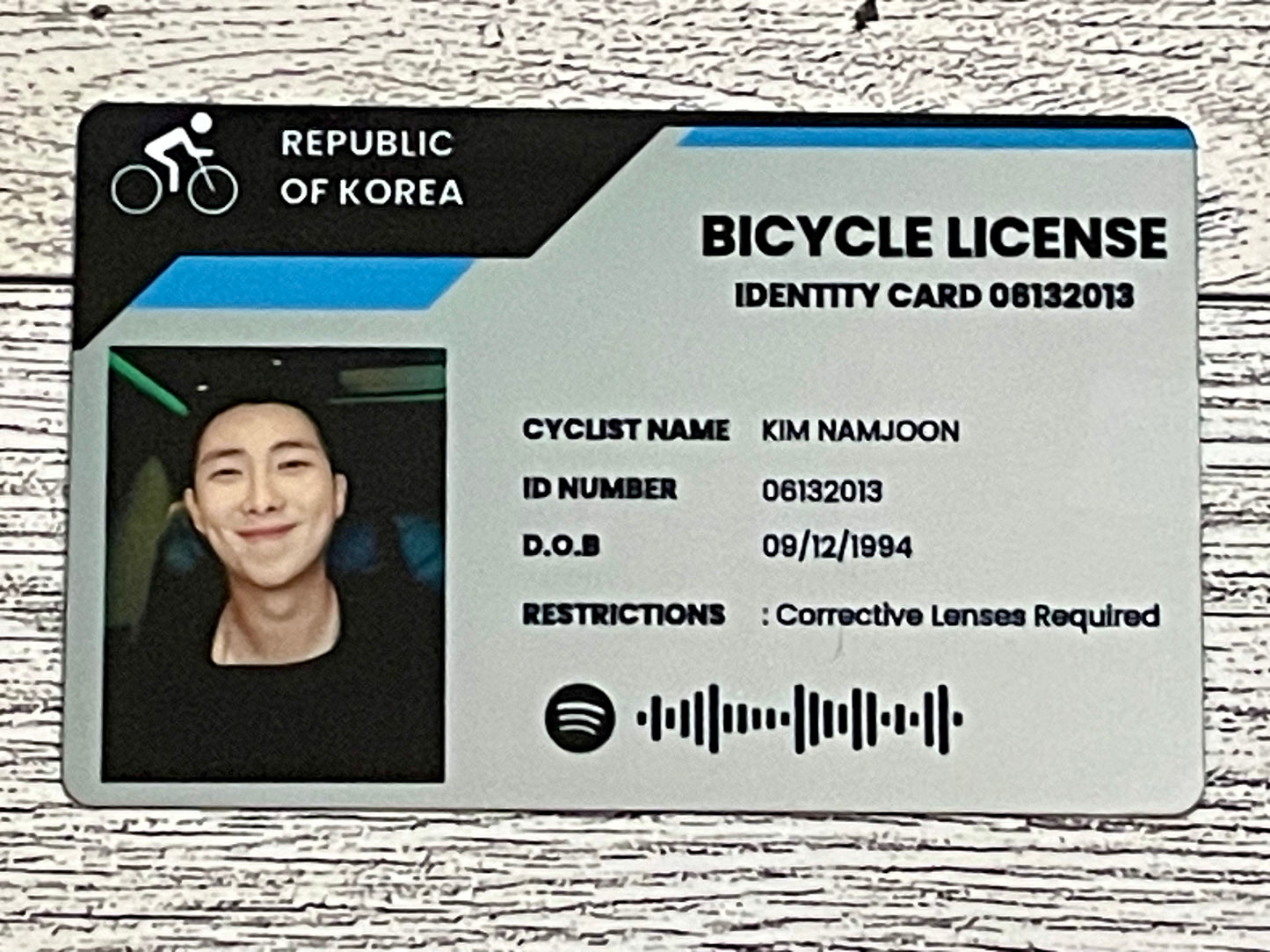 Namjoon Bicycle License