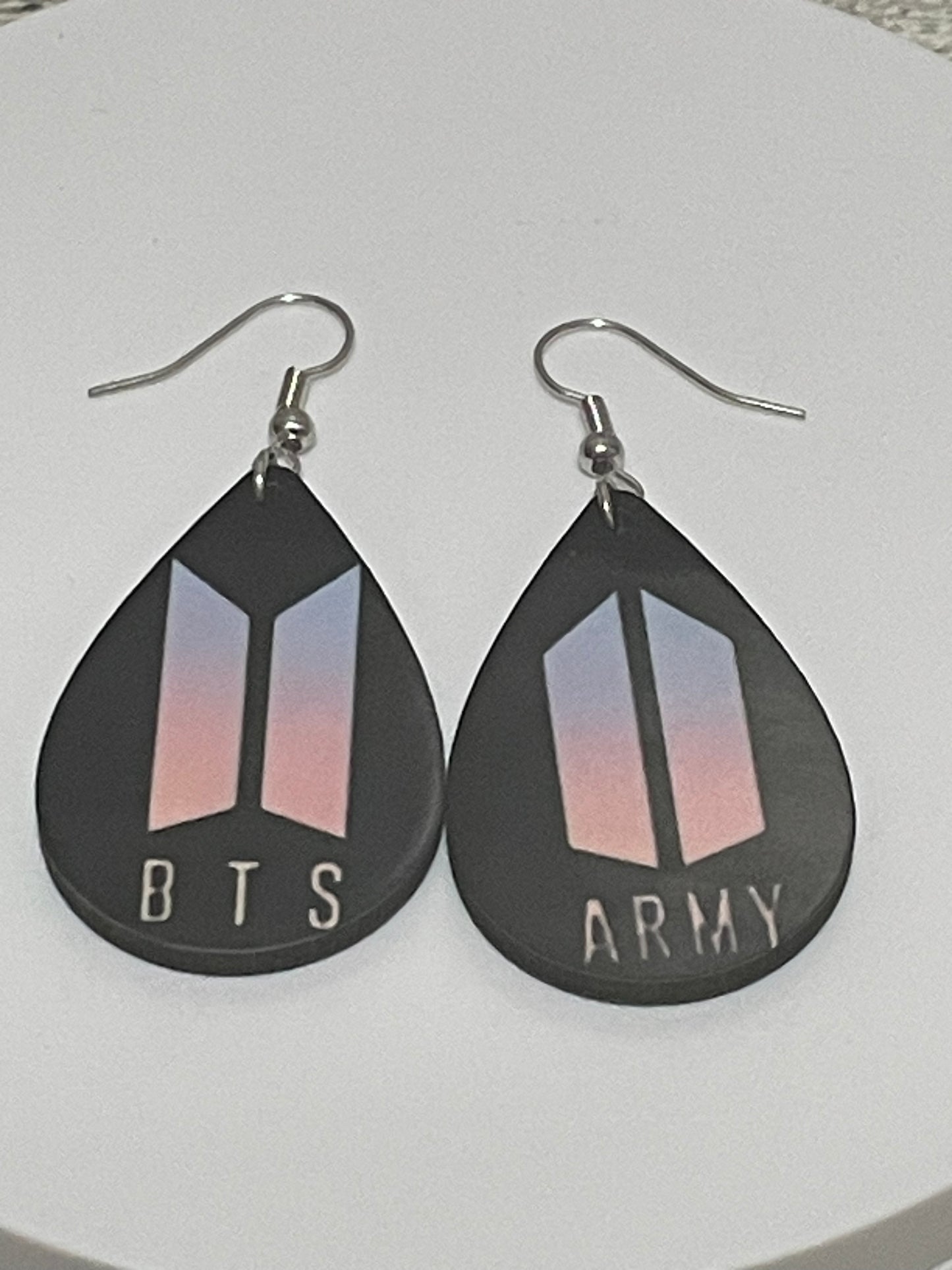 BTS ARMY logo earrings