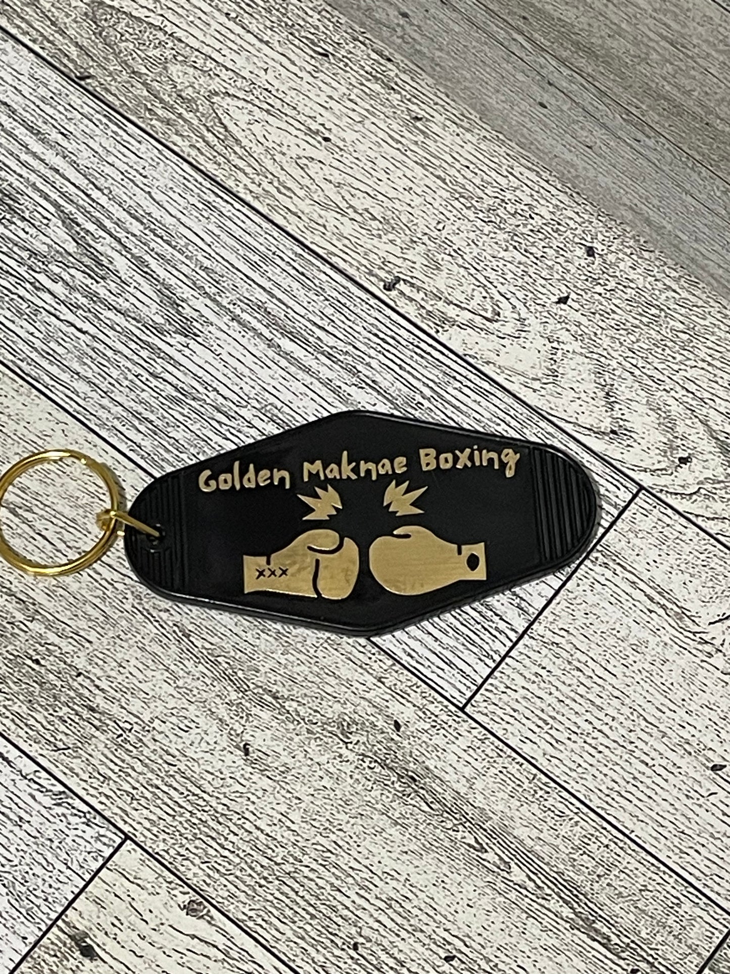 Golden Maknae Boxing Keychain