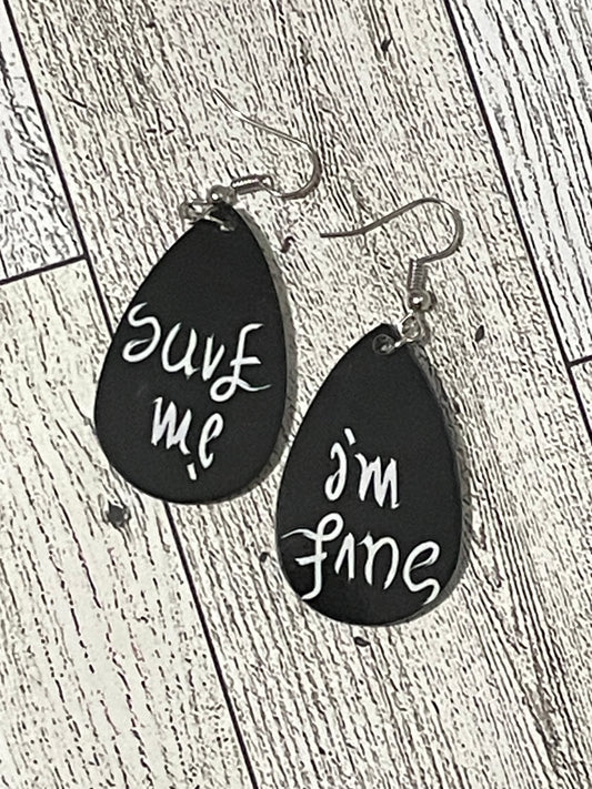 Save Me / I’m Fine earrings